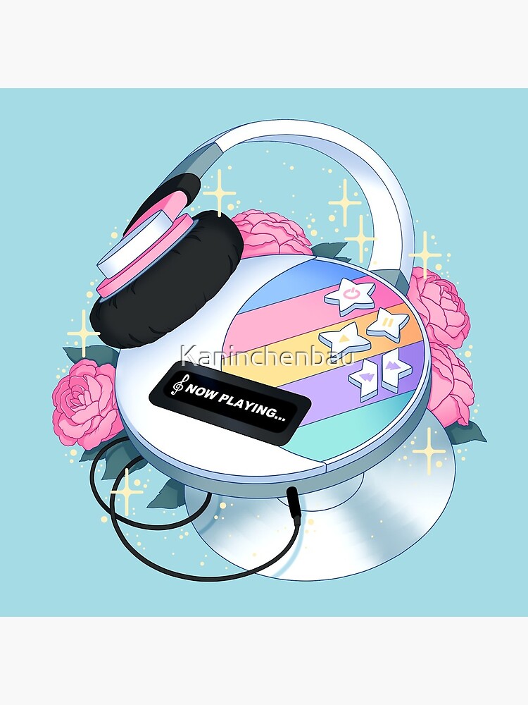 Flowery CD Player (Pastel) by Kaninchenbau