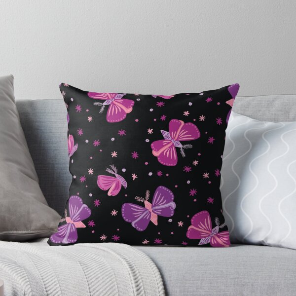 Item preview, Purple Moths repeating pattern designed and sold by Ilze Lucero.