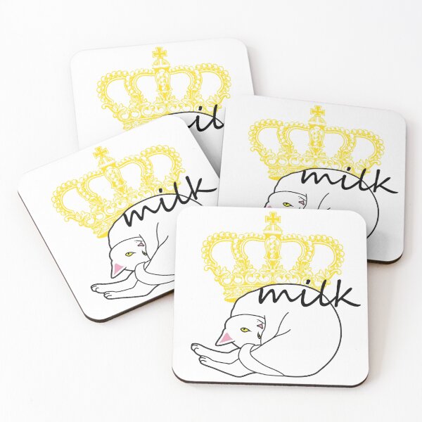Item preview, white chic cat print design. designed and sold by dadamda.