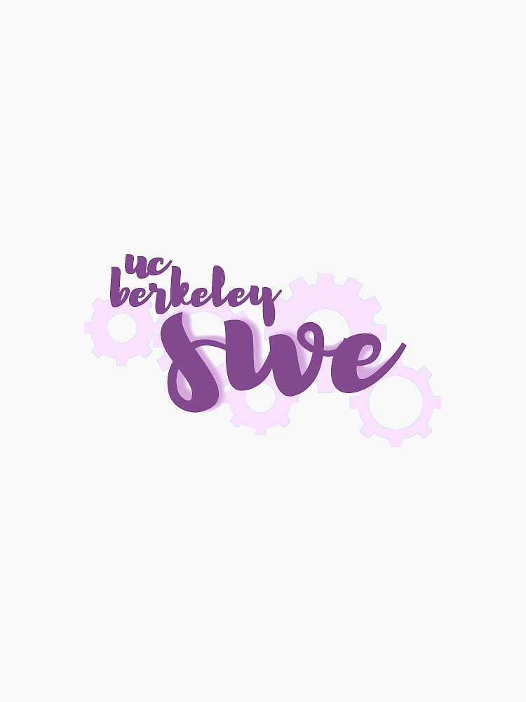 "UC Berkeley SWE Gear logo" Sticker by ucbswe Redbubble