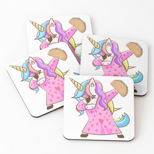 Item preview, Dabbling Unicorn Holding Taco designed and sold by darikamc.