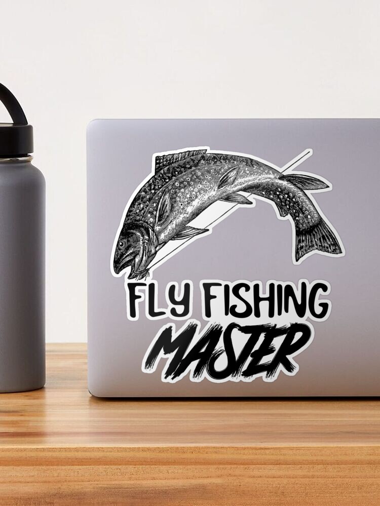 FLY FISHING MASTER Sticker for Sale by PTree1