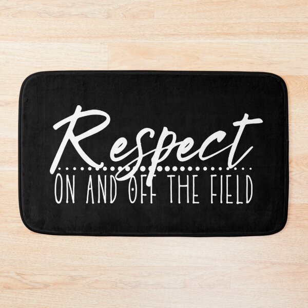 Item preview, Respect On and Off The Pitch Cursive White Design designed and sold by SweetAndSpice.