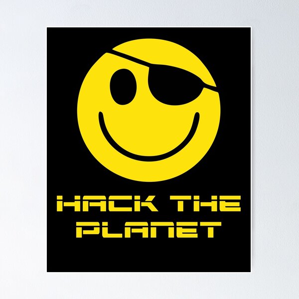 Artikel-Vorschau von Hacker Smiley - Hacke den Planeten, designt und verkauft von allysondesign.
