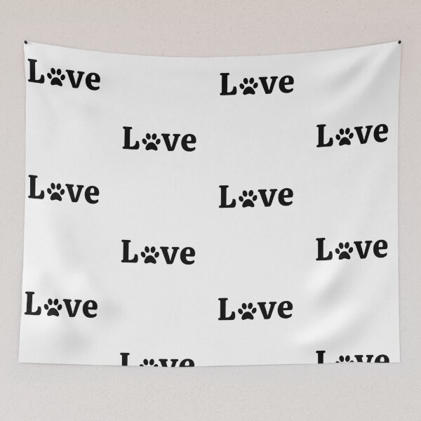 Item preview, Love Pawprint, Love of Animals, patterned designed and sold by JRice66.