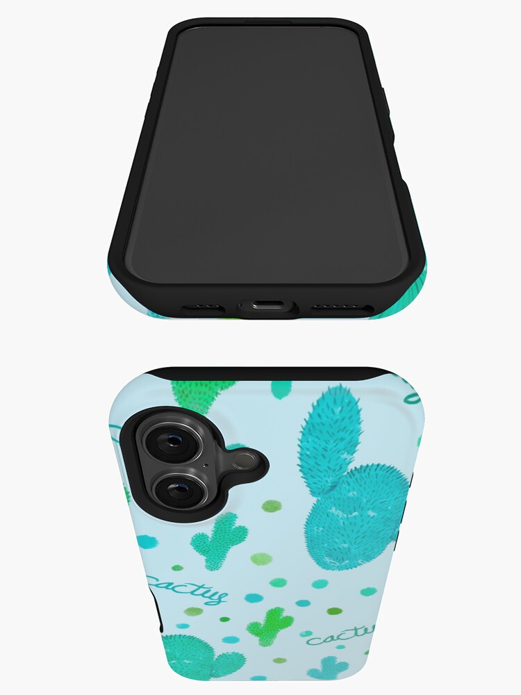 Thumbnail 3 of 4, iPhone Case, cactus pattern - cactus in watercolor designed and sold by Fatamimosh.