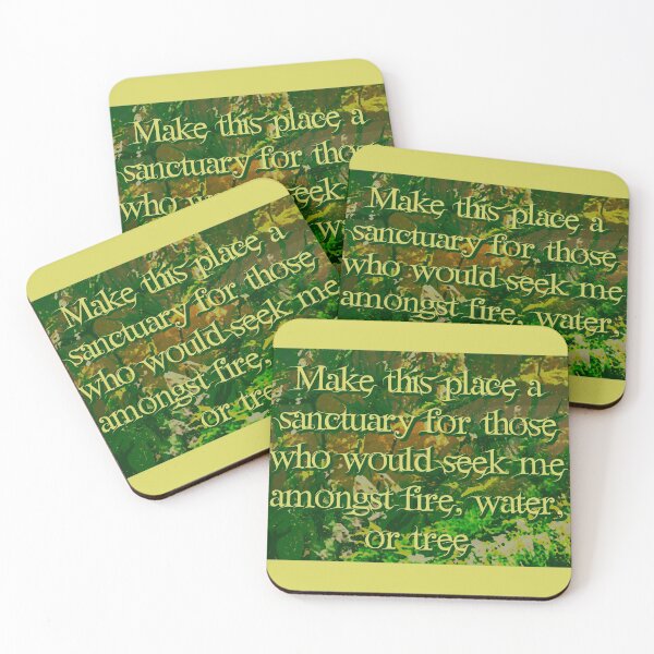 Item preview, Make this place a sanctuary for those who would seek me amongst fire, water, or tree designed and sold by ShadowSparkPub.