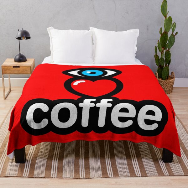 Item preview, i i love coffee (red - vertical) designed and sold by MisterSquid.