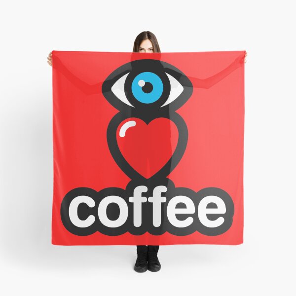 Item preview, i i love coffee (red - vertical) designed and sold by MisterSquid.
