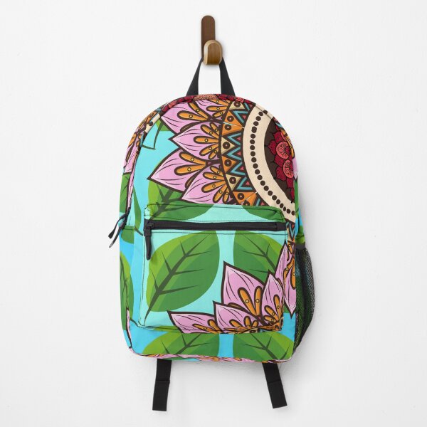 Item preview, Pink Mandala Flower with Green Leaves designed and sold by silviaol.