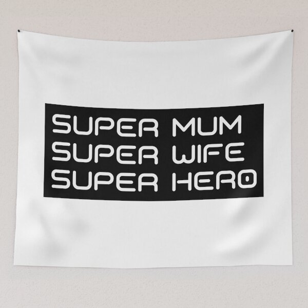 Item preview, Super Mum, Super Wife, Super Hero. Funny Mum Life Design.  designed and sold by That Cheeky Tee.