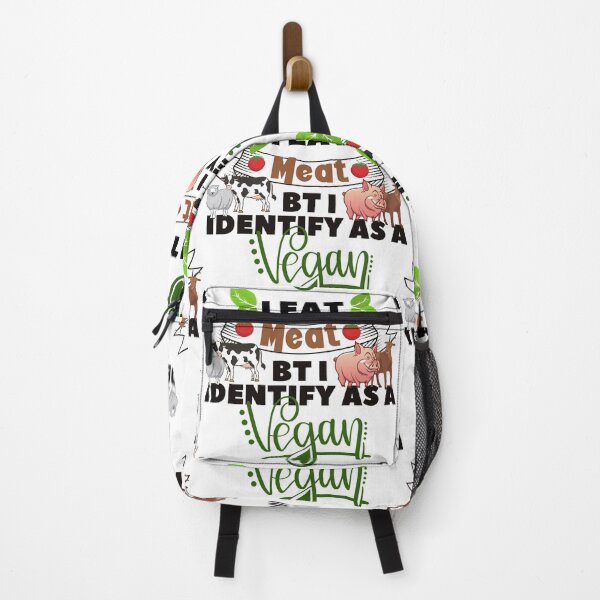 Item preview, I eat meat but i identify as a vegan designed and sold by dogcuddleralert.