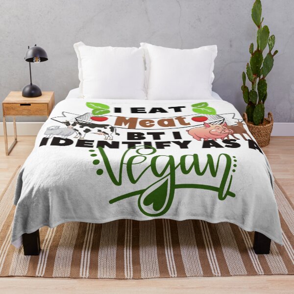 Item preview, I eat meat but i identify as a vegan designed and sold by dogcuddleralert.