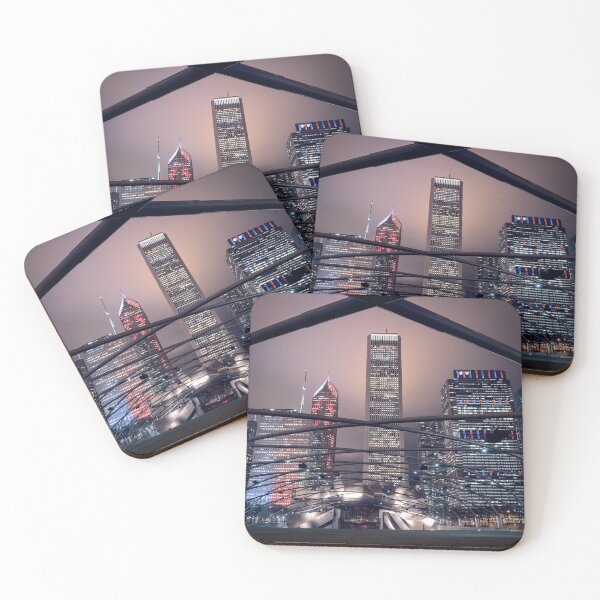 Item preview, Chicago Skyline and Jay Pritzker Pavilion designed and sold by chasethislight.