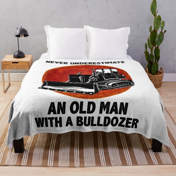 Item preview, Never Underestimate An Old Man With A Bulldozer designed and sold by royaltea111.