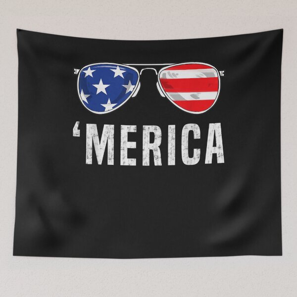 Item preview, 4th Of July Merica American Flag Sunglasses Boys Girls Kids T-Shirt designed and sold by Lukifo-Tender.