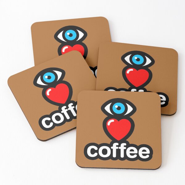 Artikelvorschau, Ich liebe Kaffee (Cappuccino - vertikal) entworfen und verkauft von MisterSquid.