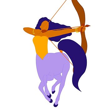 Artwork thumbnail, Psychedelic Art Sagittarius Archer Centaur by LexeesArt