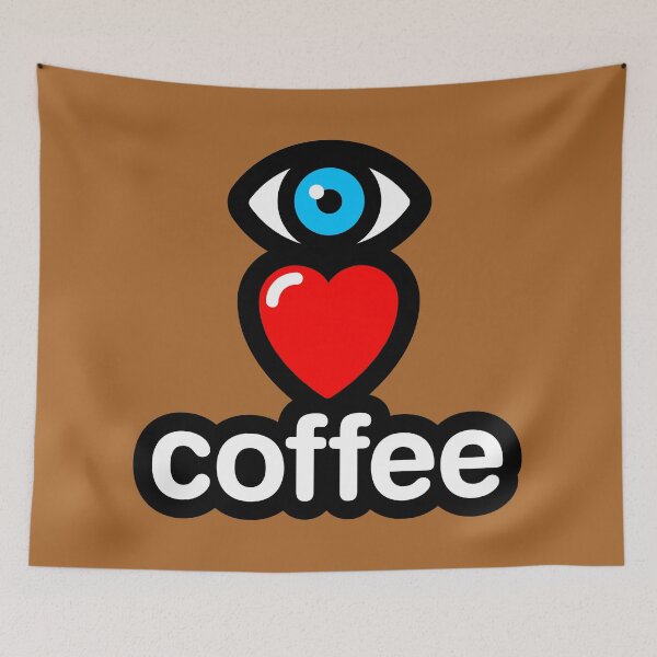 Item preview, i love coffee (cappuccino - vertical) designed and sold by MisterSquid.