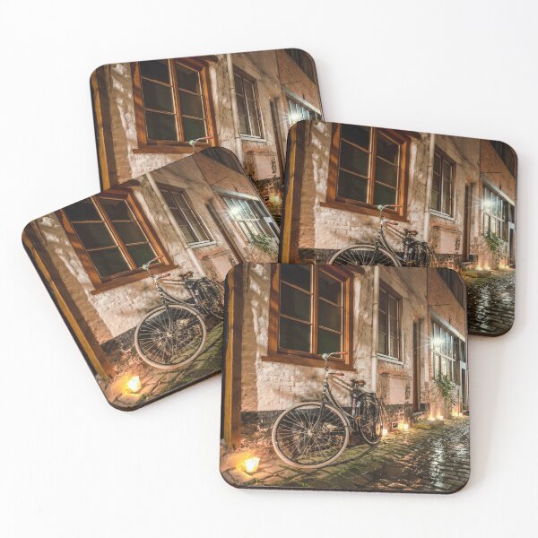 Item preview, Bike on a Candlelit Passageway designed and sold by chasethislight.