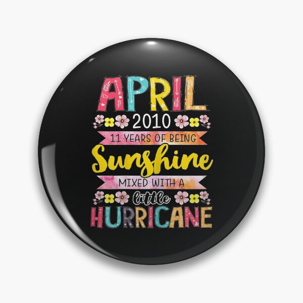 Item preview, April Girls 2010 Birthday 11 Years Old Awesome Since 2010 T-Shirt designed and sold by Lukifo-Tender.