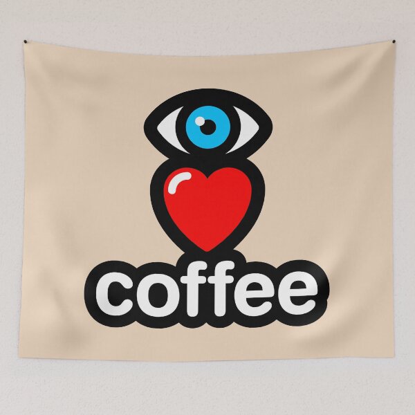 Item preview, i love coffee (latte - vertical) designed and sold by MisterSquid.
