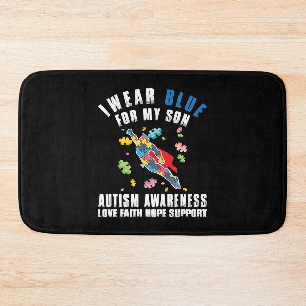 Item preview, I WEAR BLUE FOR MY SON AUTISM AWARENESS DAD MOM WOMEN MEN T-SHIRT designed and sold by bigerdan.