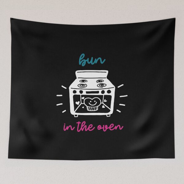 Item preview, bun in the oven, pregnant, pregnancy, baby, bun, cute, mom, baby shower designed and sold by helkav.