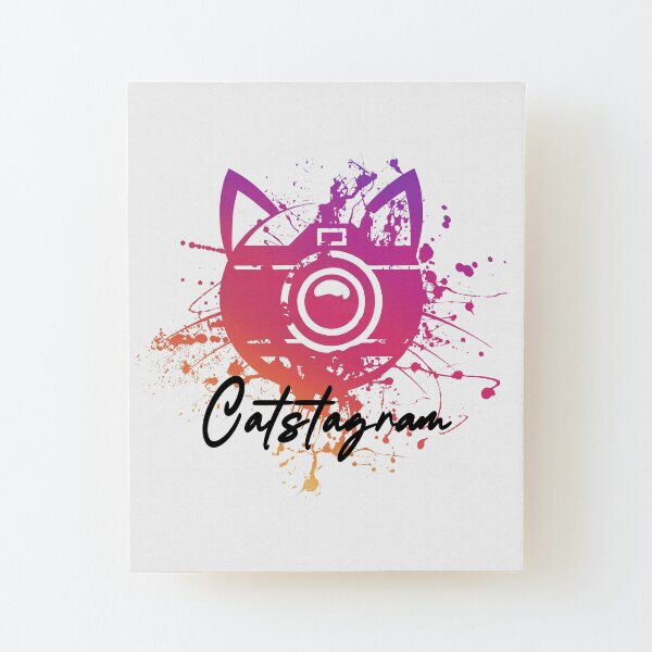 Catstagram Wood Mounted Print