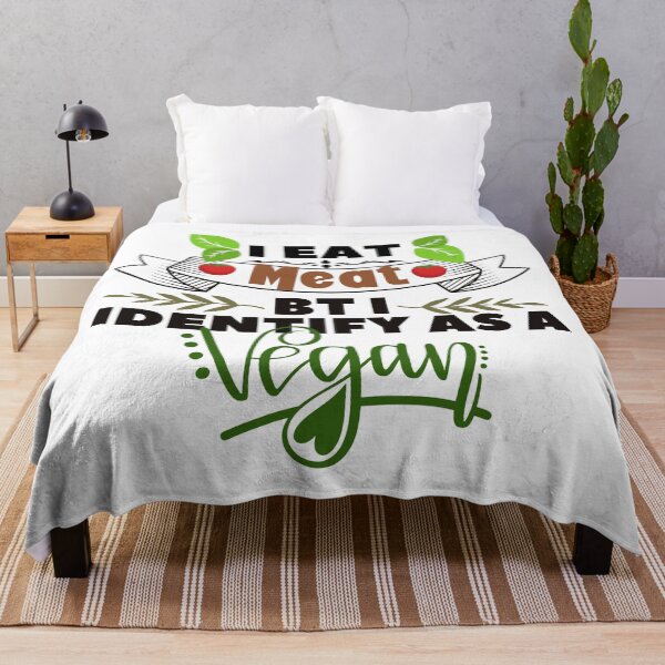 Item preview, I eat meat but i identify as a vegan designed and sold by dogcuddleralert.
