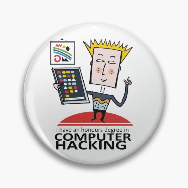 Artikelvorschau, Stilvoller Computerhacker mit Tablet-Cartoon entworfen und verkauft von Al Benge.