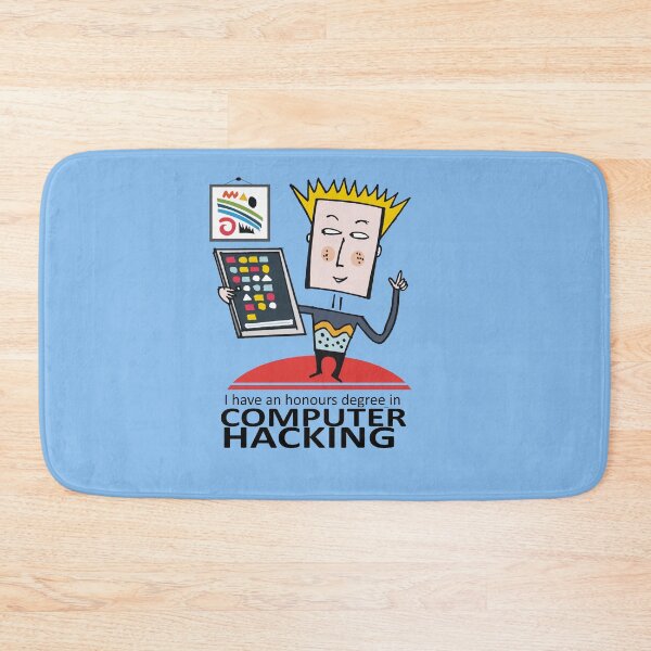 Item preview, Stylish computer hacker holding tablet cartoon   designed and sold by Al Benge - NZ & Australian Art.