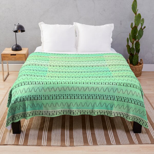 Item preview, Beachy Seafoam Green Pattern- Black designed and sold by Designs By YL.
