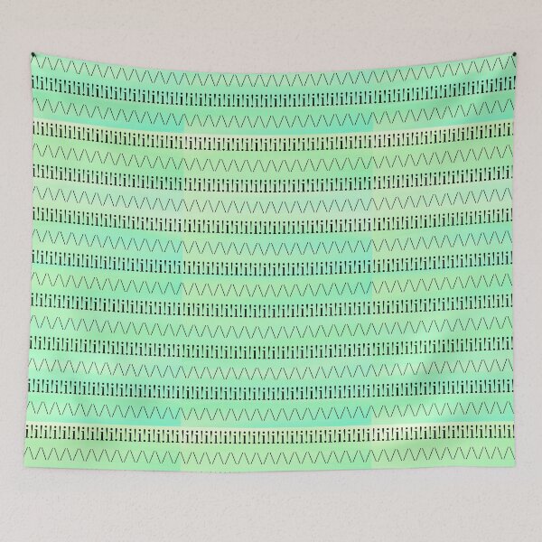 Item preview, Beachy Seafoam Green Pattern- Black designed and sold by Designs By YL.