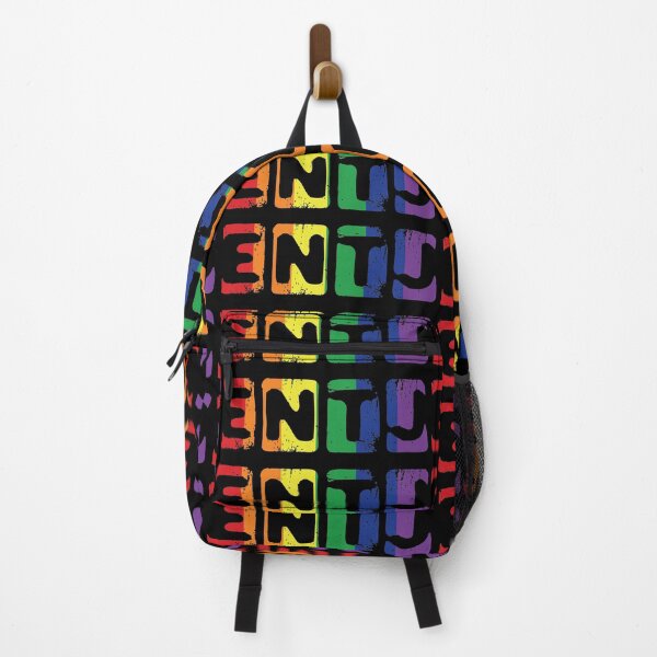 Item preview, ENTJ Myers Briggs Personality Type on a Rainbow Pride Background designed and sold by TheMurphyGirl.