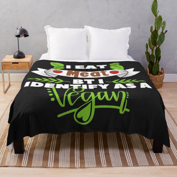 Item preview, I eat meat but i identify as a vegan designed and sold by dogcuddleralert.
