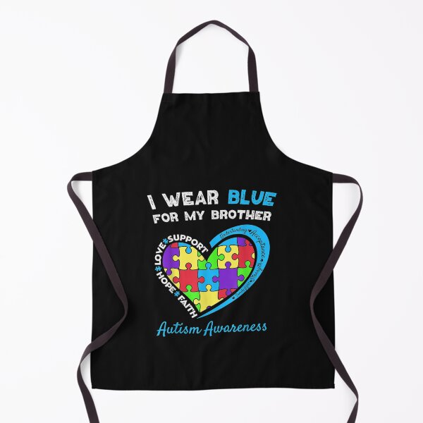 Item preview, I Wear Blue For My Brother Kids Autism Awareness Sister Boys T-Shirt designed and sold by Lukifo-Super.