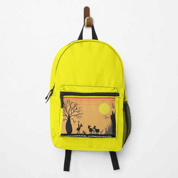 Item preview, Cartoon style silhouette aussie outback scene with stockman and cattle designed and sold by Al Benge.