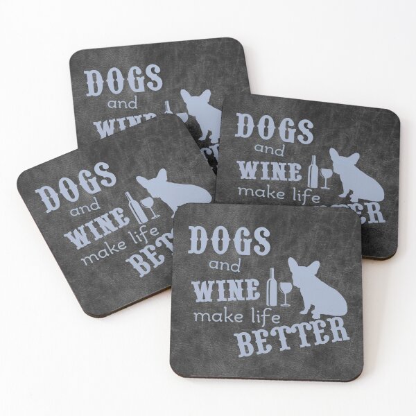 Item preview, Dogs and wine make life better designed and sold by della95.