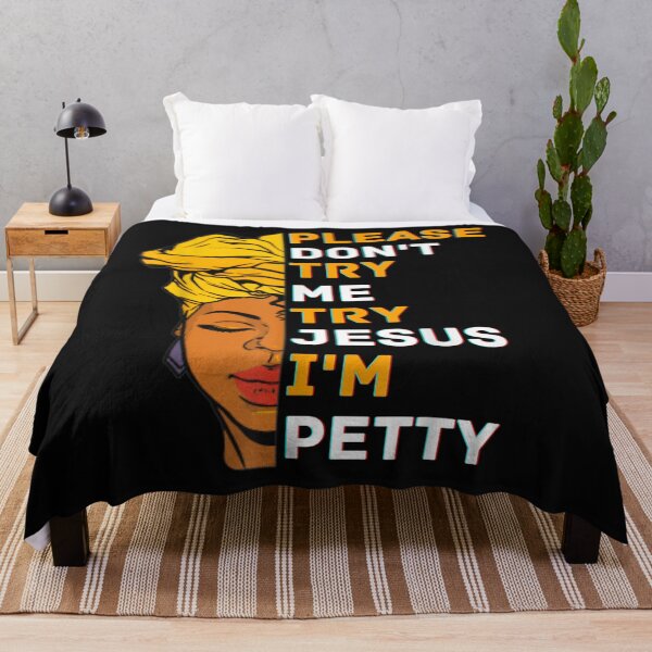 Item preview, Please Don't Try Me Try Jesus Black Girl Magic Melanin Women T-Shirt designed and sold by Lukifo-Super.