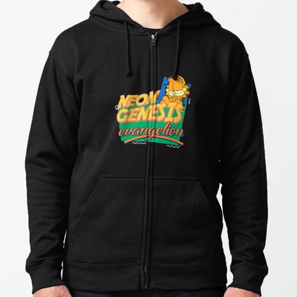 Neon Genesis Evangelion Garfield Meme T-ShirtNeon Genesis Evangelion Garfield Meme Kapuzenjacke