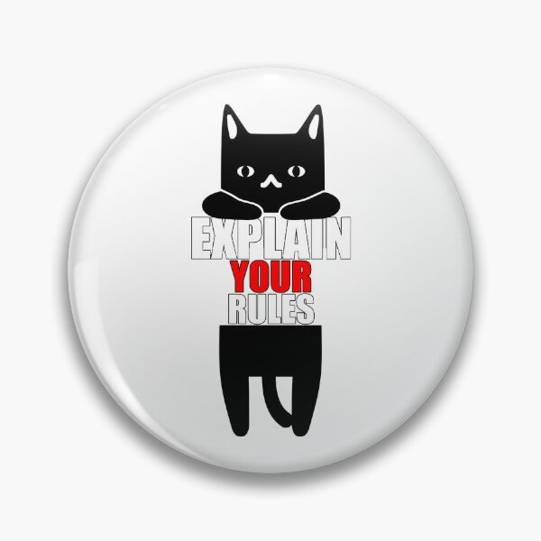 Item preview, Explain Your Rules - Funny Cat Hanging designed and sold by American-Proud.