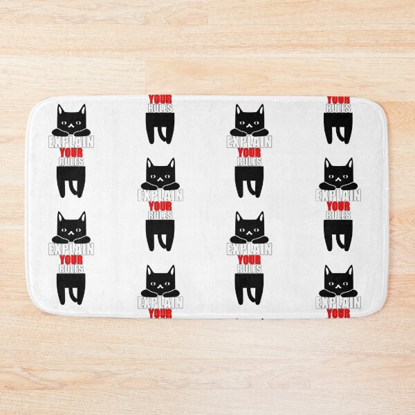 Item preview, Explain Your Rules - Funny Cat Hanging designed and sold by American-Proud.