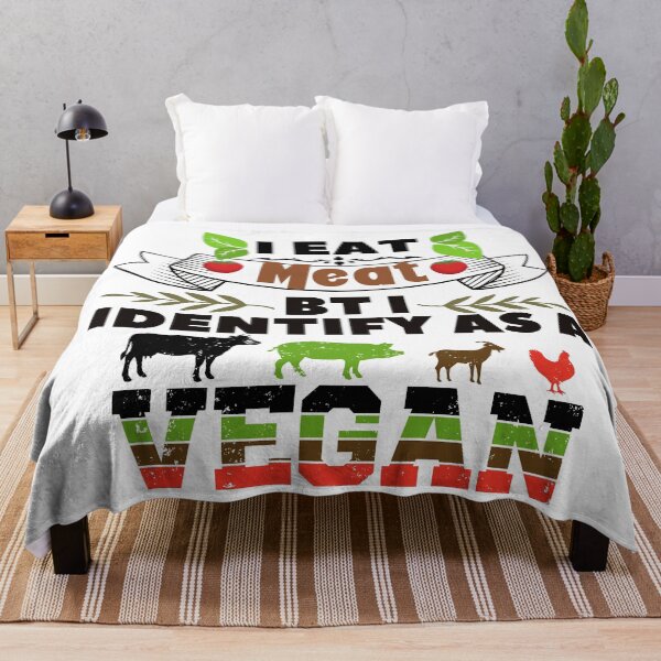 Item preview, I eat meat but i identify as a vegan designed and sold by dogcuddleralert.