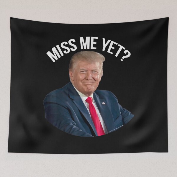 Item preview, President Donald Trump Miss Me Yet Funny Political 2024 T-Shirt designed and sold by Lukifo-Super.