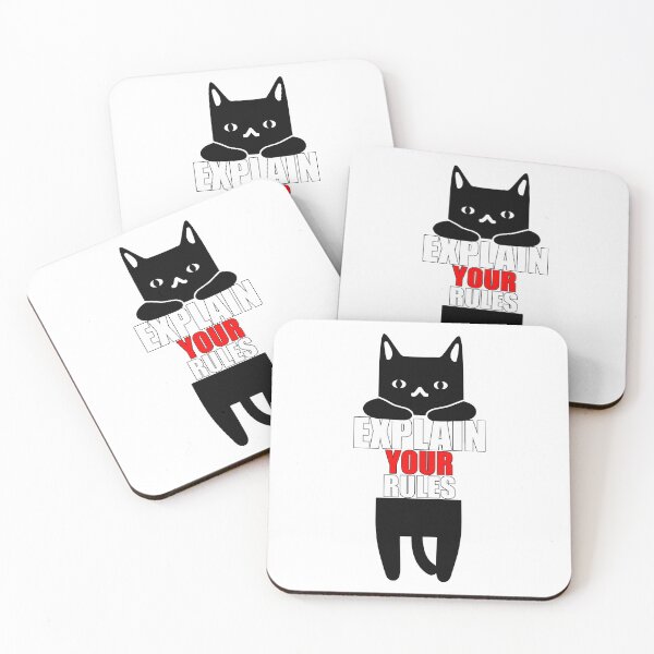 Item preview, Explain Your Rules - Funny Cat Hanging designed and sold by American-Proud.