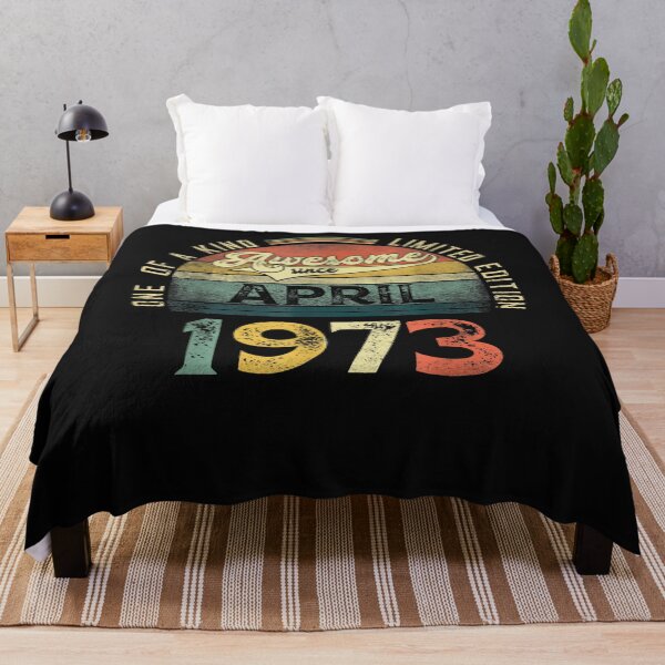 Item preview, Vintage 48th Birthday Decorations April 1973 48 Years Old T-Shirt designed and sold by Lukifo-Super.