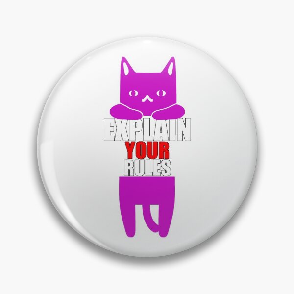 Item preview, Explain Your Rules - Funny Cat Hanging designed and sold by American-Proud.
