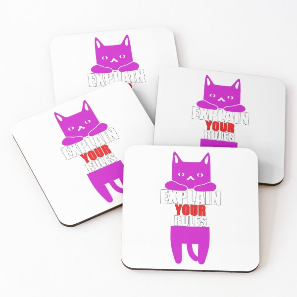 Item preview, Explain Your Rules - Funny Cat Hanging designed and sold by American-Proud.