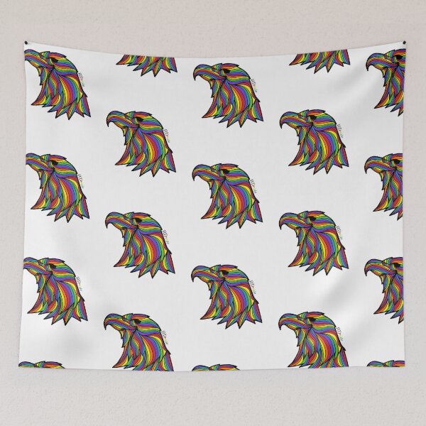 Item preview, Rainbow eagle head designed and sold by RikkyTeesPride.